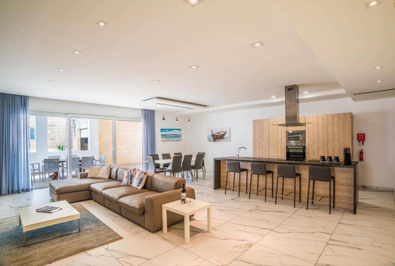 The Sea-Bank Villa Apartments Marsaskala Exteriér fotografie